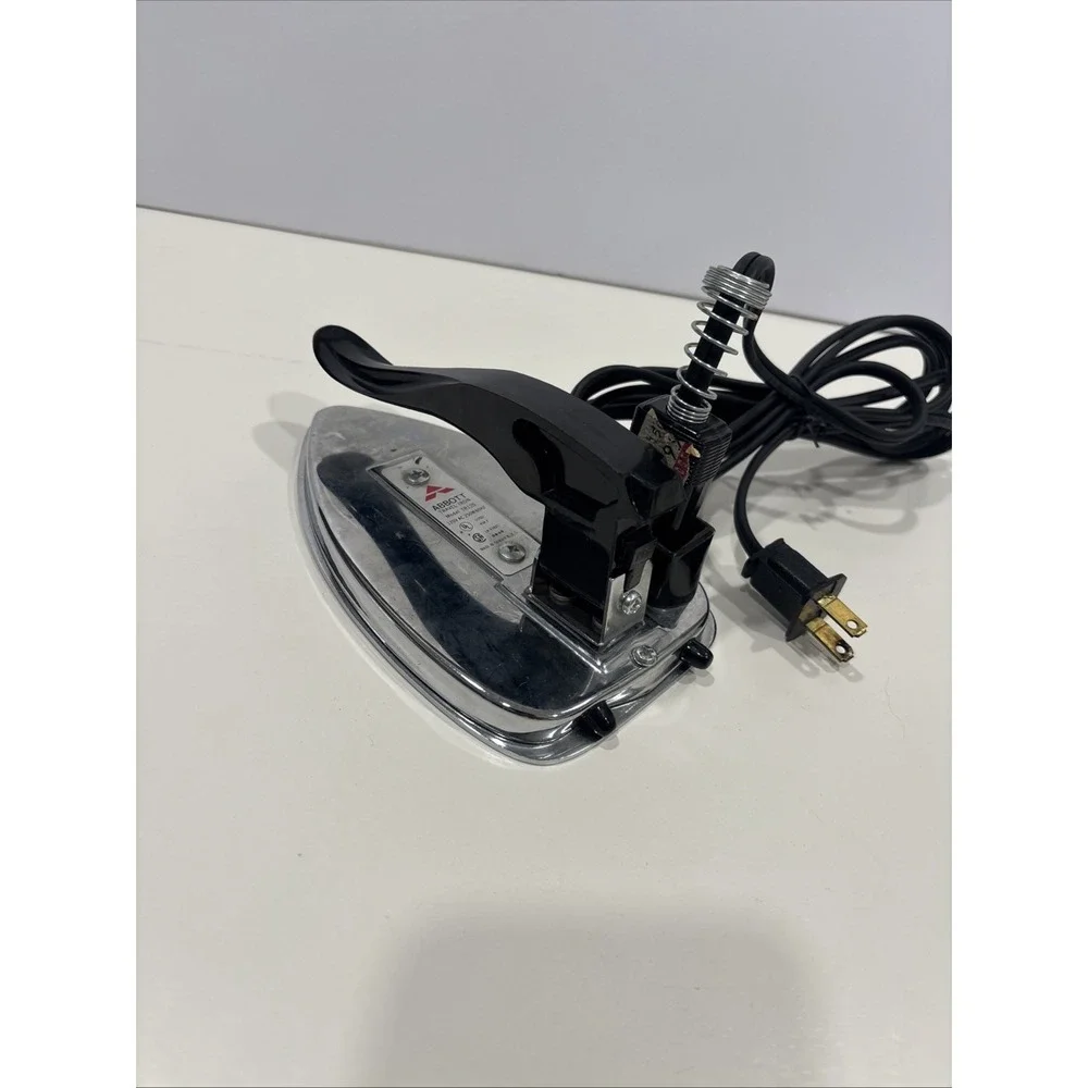 Abbott Folding Electric Travel Iron - TR120 - Tested - Vintage